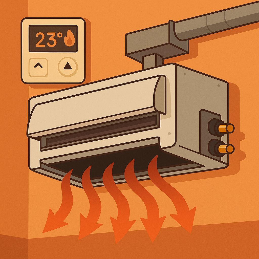 کارکرد داکت اسپلیت در حالت گرمایش